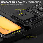 Armor Series For Xiaomi Redmi 13C 4G / 5G / 13R 5G / Poco M6 5G / Poco C65 4G Phone Case with Slide Camera Cover