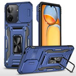 Armor Series For Xiaomi Redmi 13C 4G / 5G / 13R 5G / Poco M6 5G / Poco C65 4G Phone Case with Slide Camera Cover