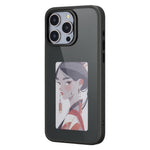 For iPhone 15 Pro Max Phone Case with E Ink Display 4-Color NFC DIY Phone Cover