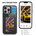 E Ink Case for iPhone 13 Pro Max 4-Color NFC Projection DIY Screen Display Phone Cover
