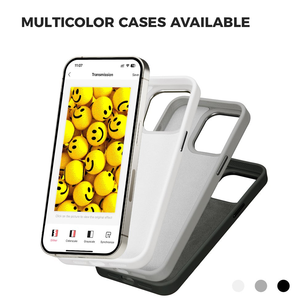 E Ink Case for iPhone 13 Pro Max 4-Color NFC Projection DIY Screen Display Phone Cover