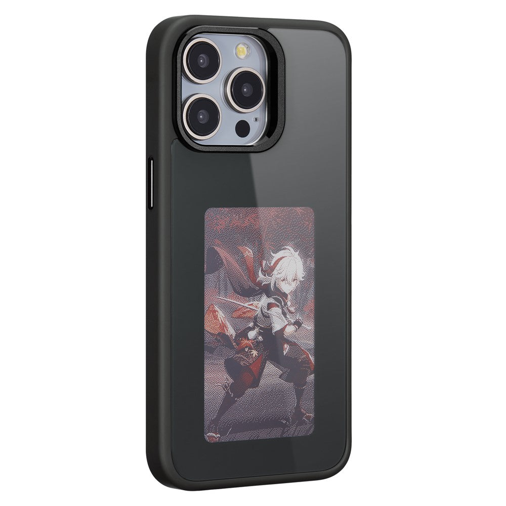 E Ink Case for iPhone 13 Pro Max 4-Color NFC Projection DIY Screen Display Phone Cover