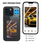 E Ink Phone Case for iPhone 13 / 14 Smart NFC Phone Case Photo, Black / White / Red / Yellow 4-Color