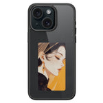 E Ink Phone Case for iPhone 13 / 14 Smart NFC Phone Case Photo, Black / White / Red / Yellow 4-Color