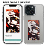 E Ink Phone Case for iPhone 13 / 14 Smart NFC Phone Case Photo, Black / White / Red / Yellow 4-Color