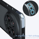 For Xiaomi 14 Ultra Case Skin-Touch TPU + PC Matte Phone Back Cover, Transparent Black