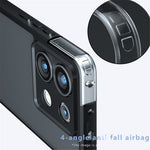 For Xiaomi Redmi Note 13 Pro 5G / Poco X6 5G Case Skin-Touch TPU + PC Matte Phone Back Cover, Transparent Black