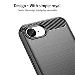 MOFI JK TPU Serie-1 til iPhone 17e / 16e Cover Fleksibelt TPU Telefoncover med Kulfiberdesign
