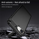 MOFI JK TPU Serie-1 til iPhone 17e / 16e Cover Fleksibelt TPU Telefoncover med Kulfiberdesign