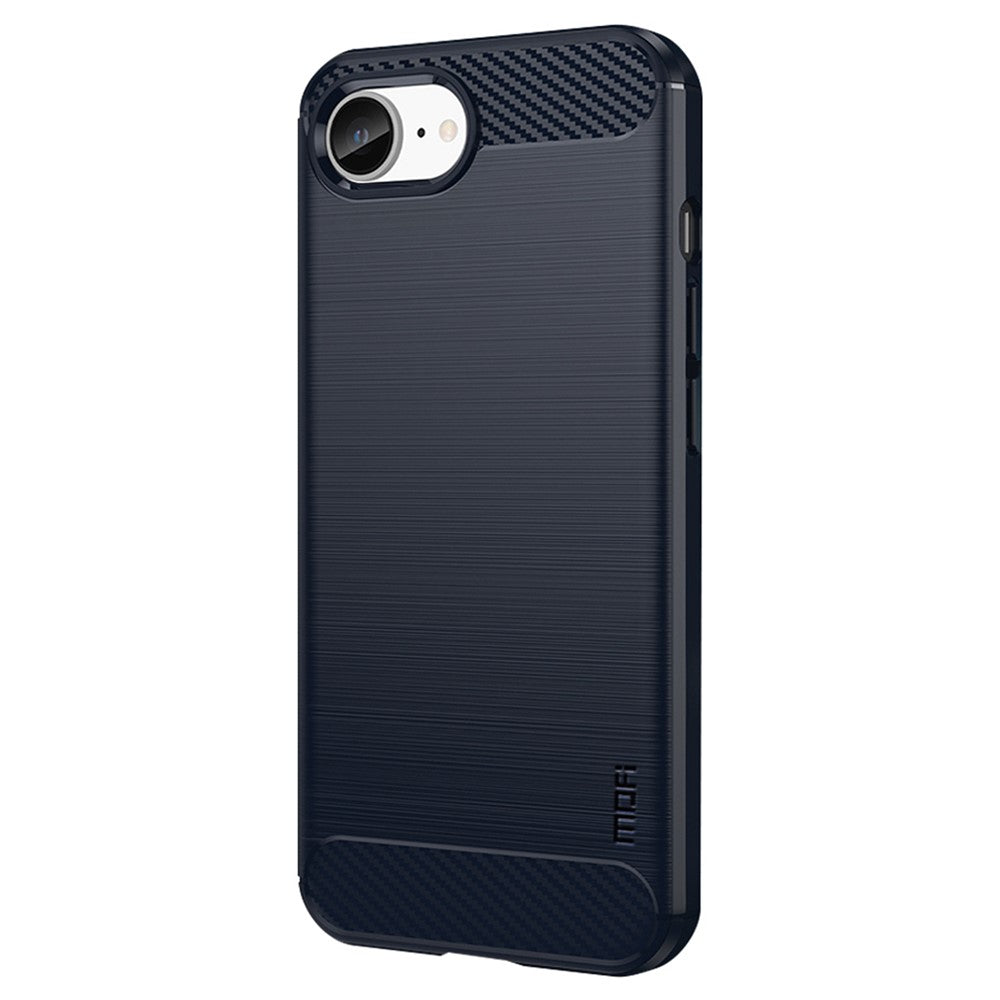 MOFI JK TPU Serie-1 til iPhone 17e / 16e Cover Fleksibelt TPU Telefoncover med Kulfiberdesign