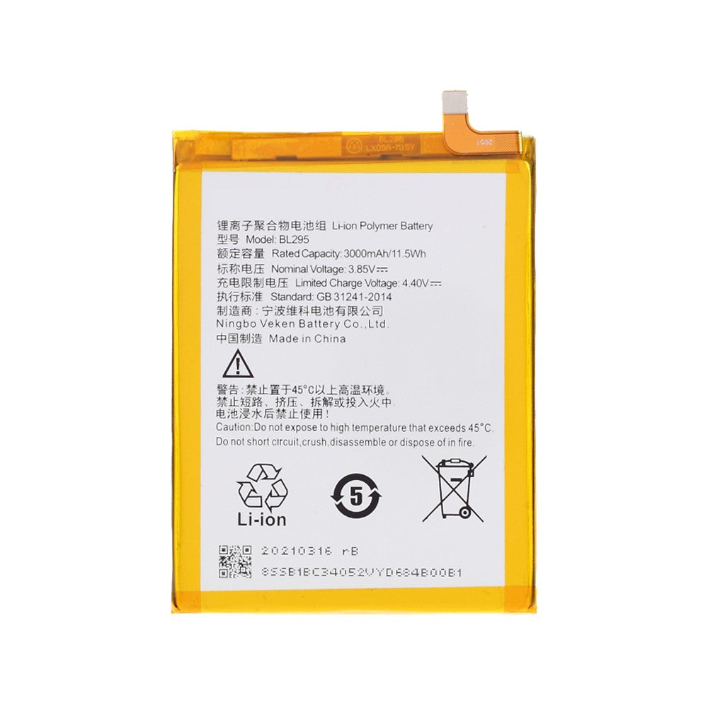 3.85V 3000mAh Battery Replacement (Encode: BL298) for Lenovo L38031/K5S/K9