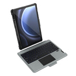 NILLKIN Til Samsung Galaxy Tab S9 FE+ Tablet-etui med aftageligt Bluetooth-kompatibelt tastatur (baggrundsbelyst version)