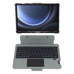 NILLKIN Til Samsung Galaxy Tab S9 FE+ Tablet-etui med aftageligt Bluetooth-kompatibelt tastatur (baggrundsbelyst version)