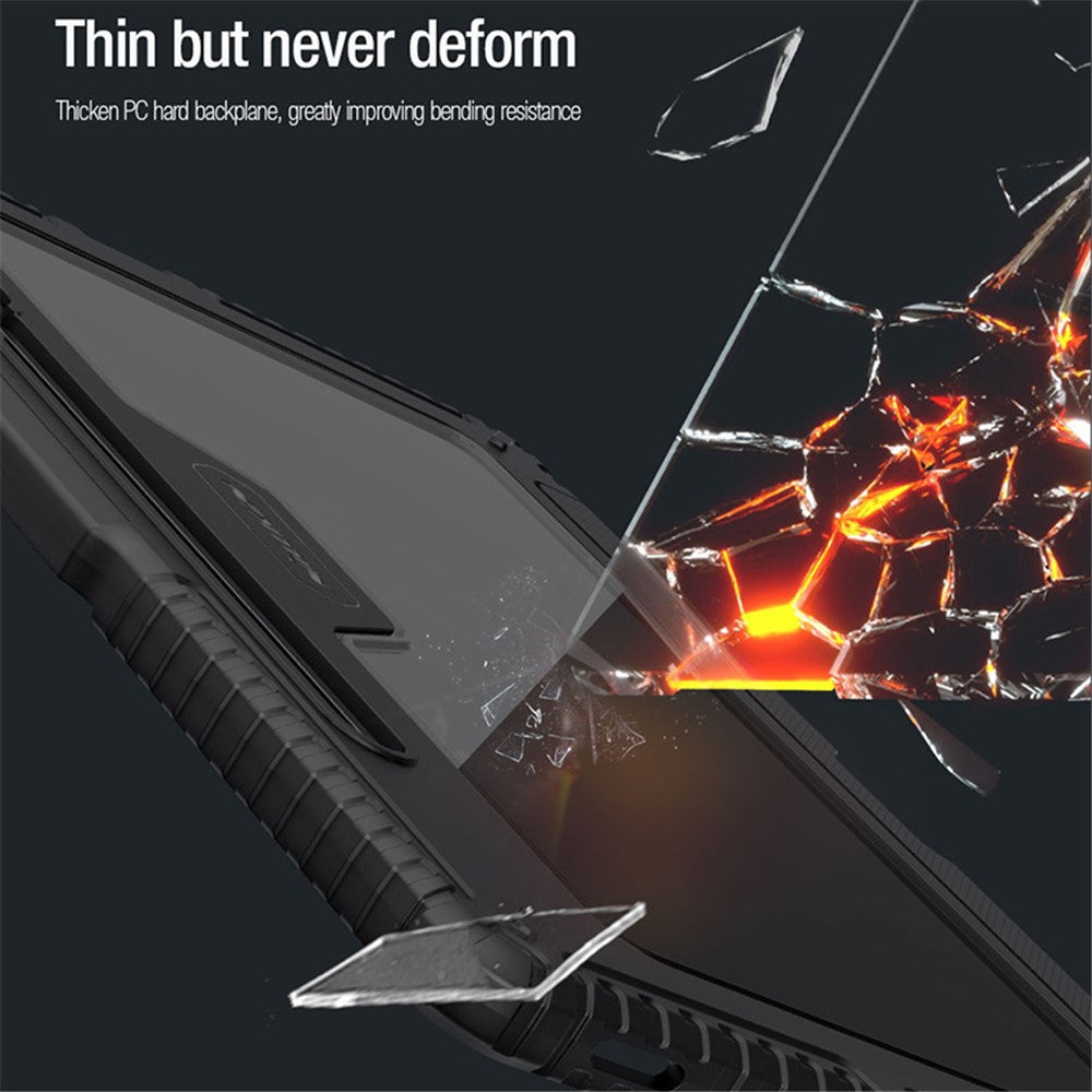 NILLKIN Til Samsung Galaxy Tab S9 FE+ Tablet-etui med aftageligt Bluetooth-kompatibelt tastatur (baggrundsbelyst version)