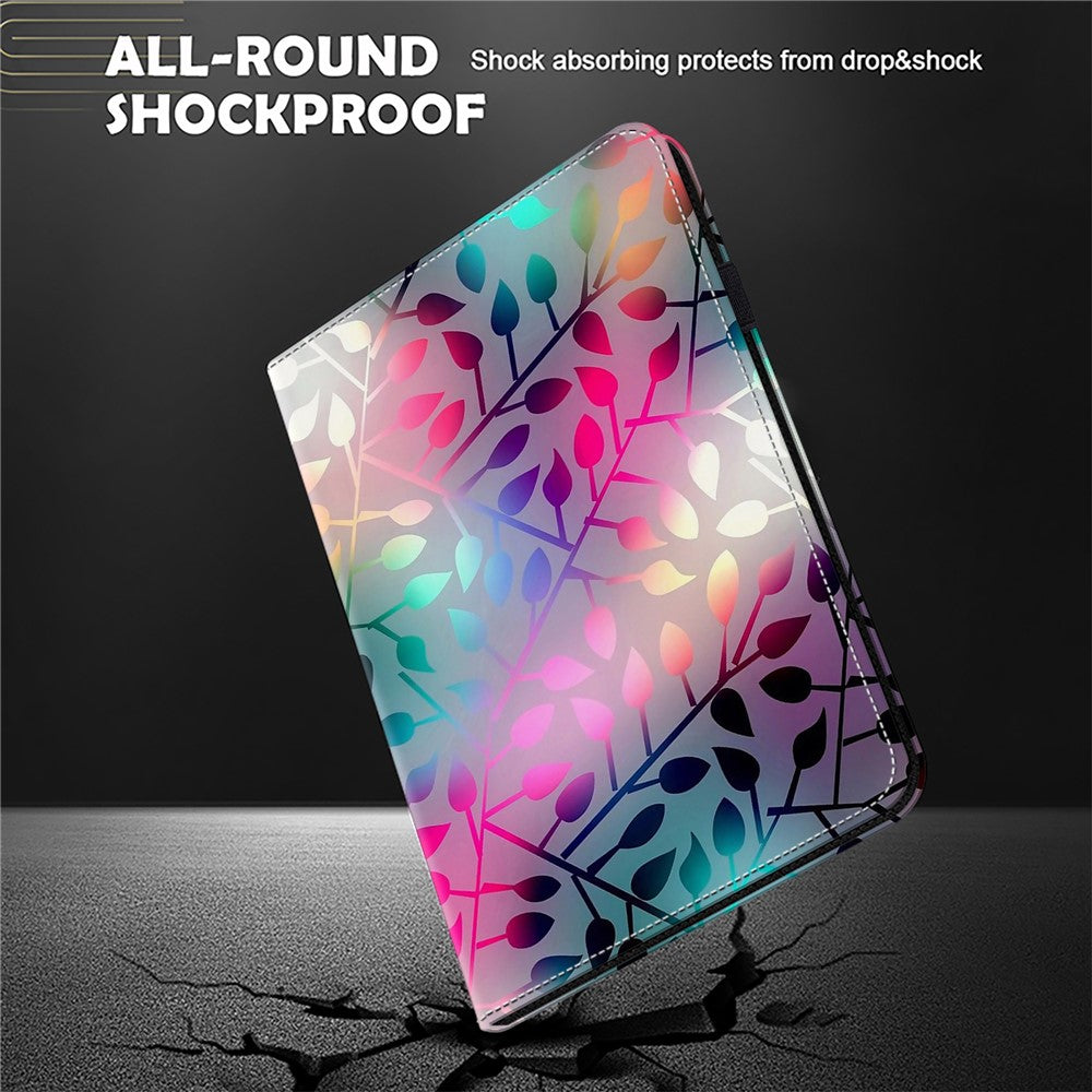 Läderfodral med mönstertryck och stativ för surfplatta till Xiaomi Pad 6S Pro 12.4