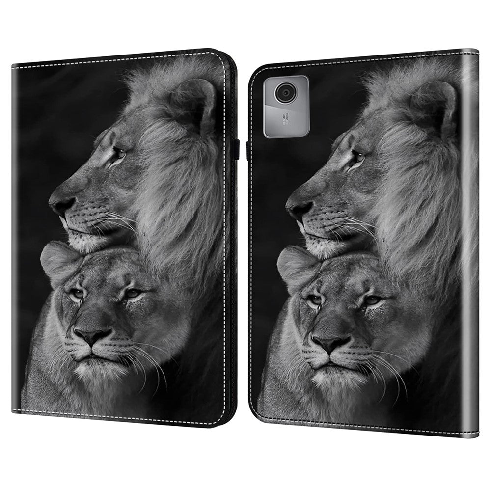 For Lenovo Tab M11 / Xiaoxin Pad 11 2024 Case Leather Tablet Cover with Card Holder
