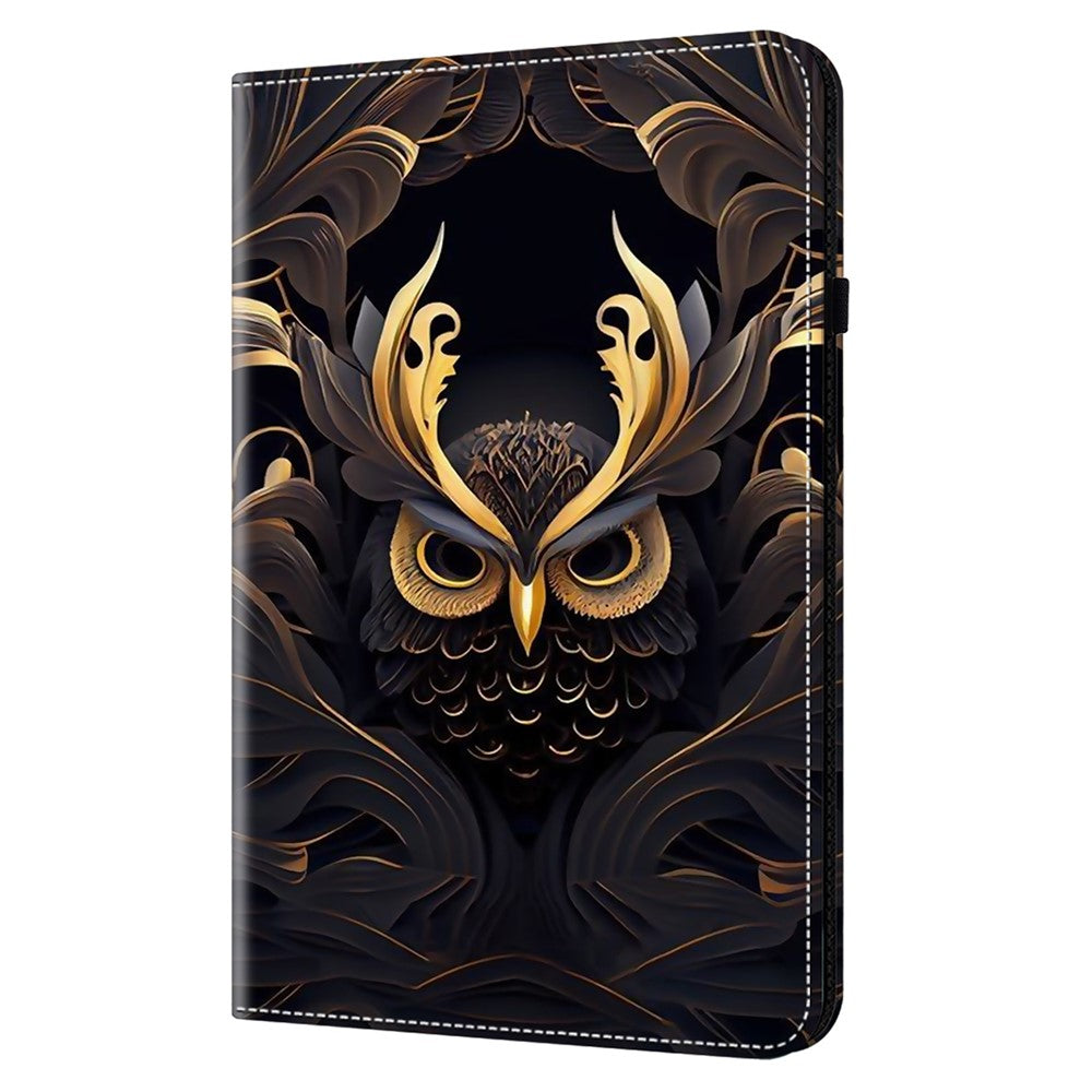 Til Samsung Galaxy Tab S10 Lite / S10 FE / S9 FE / S9 Folio Stand PU Læder Mønster Tablet Cover