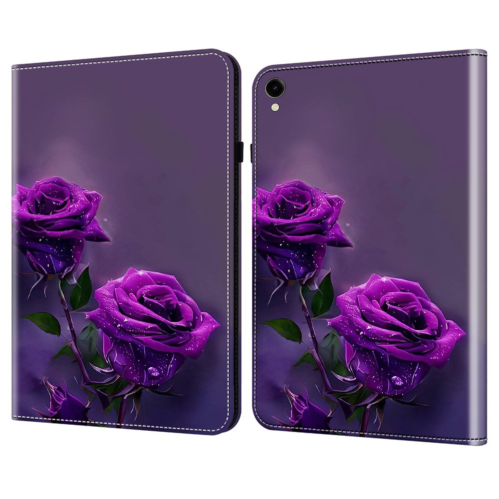 Til Samsung Galaxy Tab S10 Lite / S10 FE / S9 FE / S9 Folio Stand PU Læder Mønster Tablet Cover