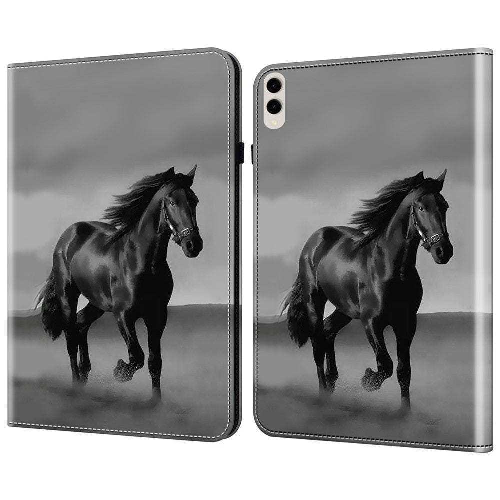 For Samsung Galaxy Tab S10 Ultra / S9 Ultra Case PU Leather Card Slots Tablet Cover Pattern Print