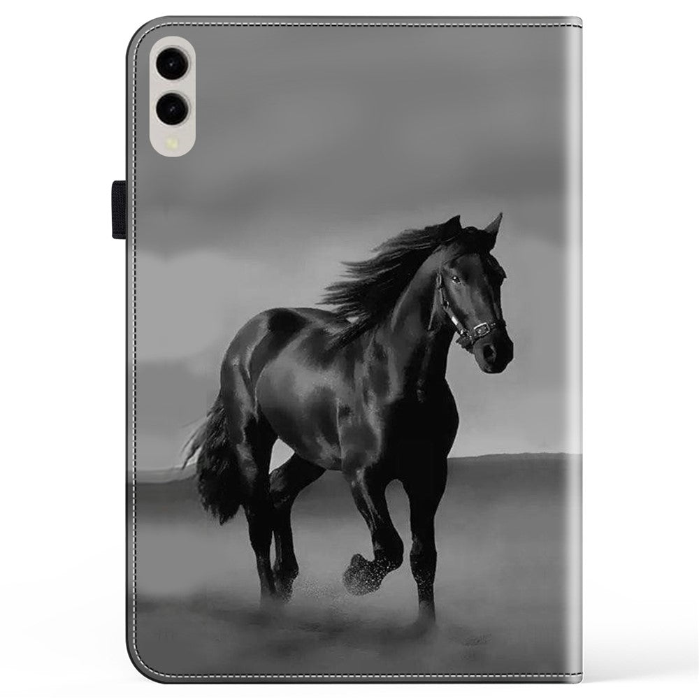 For Samsung Galaxy Tab S10 Ultra / S9 Ultra Case PU Leather Card Slots Tablet Cover Pattern Print
