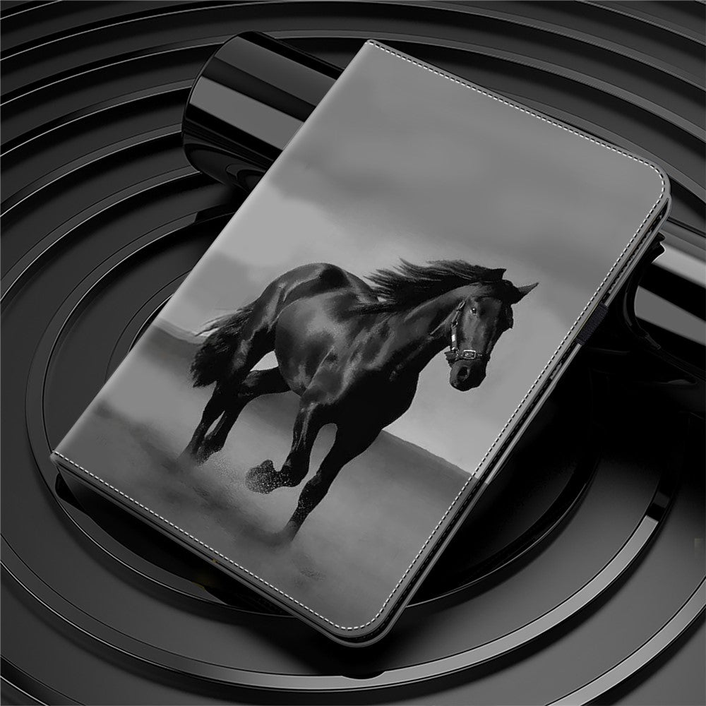 For Samsung Galaxy Tab S10 Ultra / S9 Ultra Case PU Leather Card Slots Tablet Cover Pattern Print