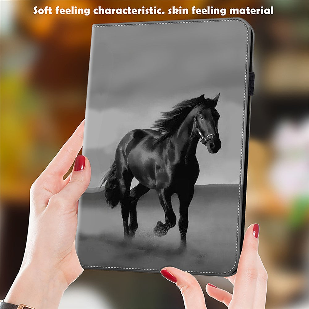 For Samsung Galaxy Tab S10 Ultra / S9 Ultra Case PU Leather Card Slots Tablet Cover Pattern Print