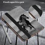 For Samsung Galaxy Tab S10 Ultra / S9 Ultra Case PU Leather Card Slots Tablet Cover Pattern Print