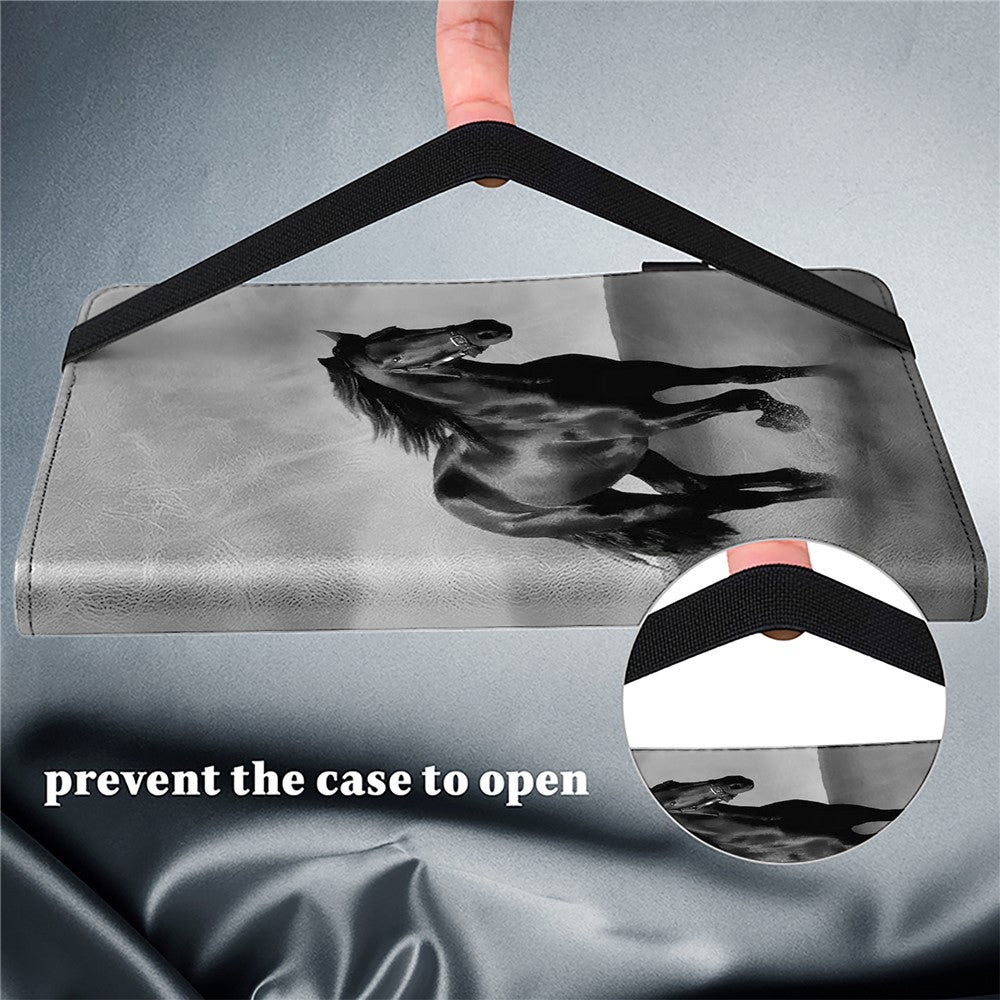 For Samsung Galaxy Tab S10 Ultra / S9 Ultra Case PU Leather Card Slots Tablet Cover Pattern Print