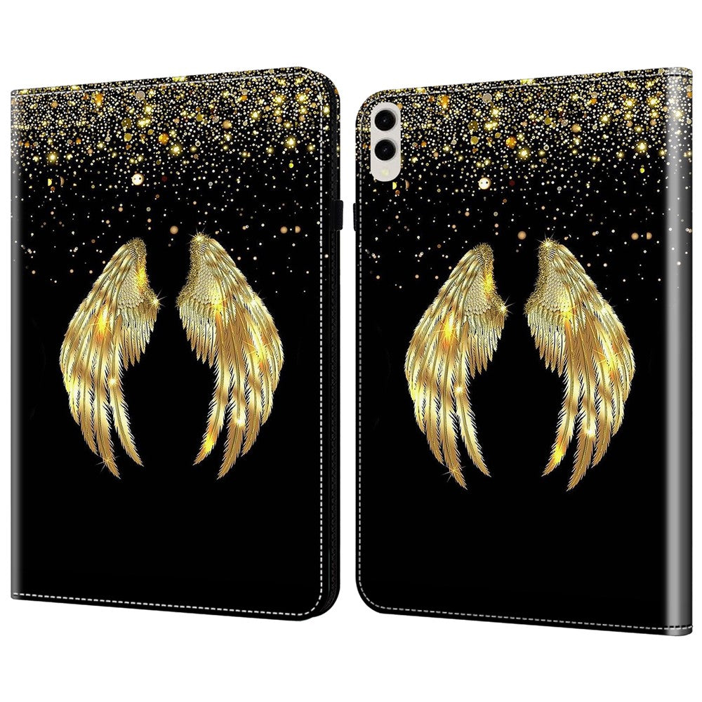 For Samsung Galaxy Tab S10 Ultra / S9 Ultra Case PU Leather Card Slots Tablet Cover Pattern Print