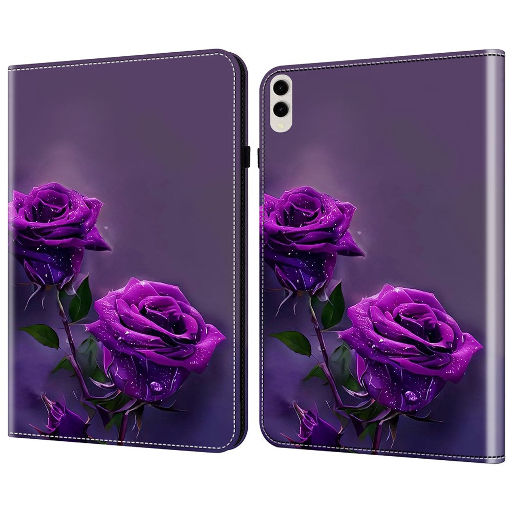 For Samsung Galaxy Tab S10 Ultra / S9 Ultra Case PU Leather Card Slots Tablet Cover Pattern Print