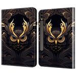 Til Samsung Galaxy Tab S10+ / S9+ / S9 FE+ Cover med mønsterprint i PU-læder og standerfunktion