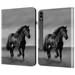 Til Samsung Galaxy Tab S10+ / S9+ / S9 FE+ Cover med mønsterprint i PU-læder og standerfunktion