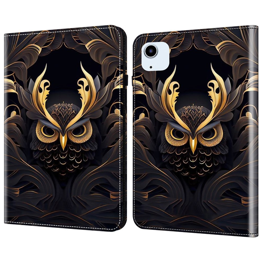 For iPad Air 11 (2026) / (2025) / (2024) / Air (2020) / (2022) Leather Case Shockproof Tablet Cover with Stand, Pattern Print