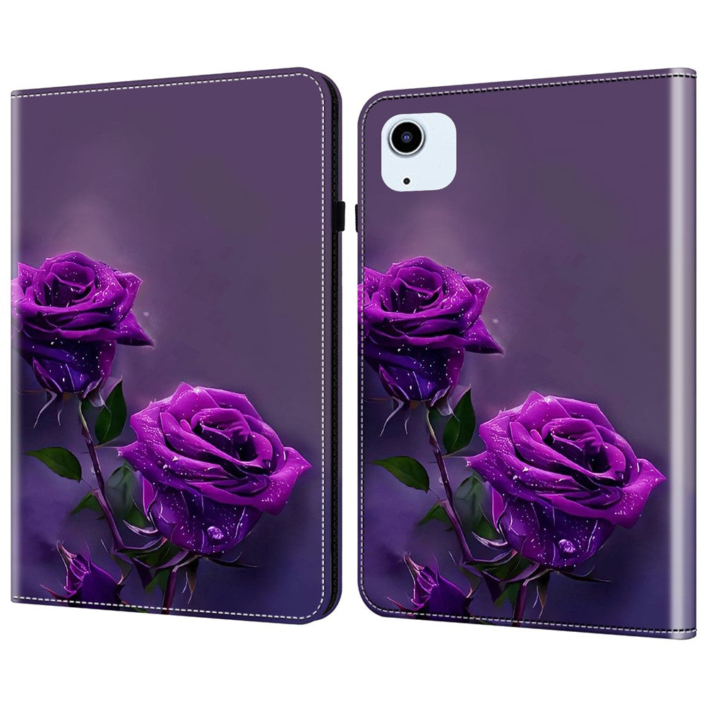 For iPad Air 11 (2026) / (2025) / (2024) / Air (2020) / (2022) Leather Case Shockproof Tablet Cover with Stand, Pattern Print
