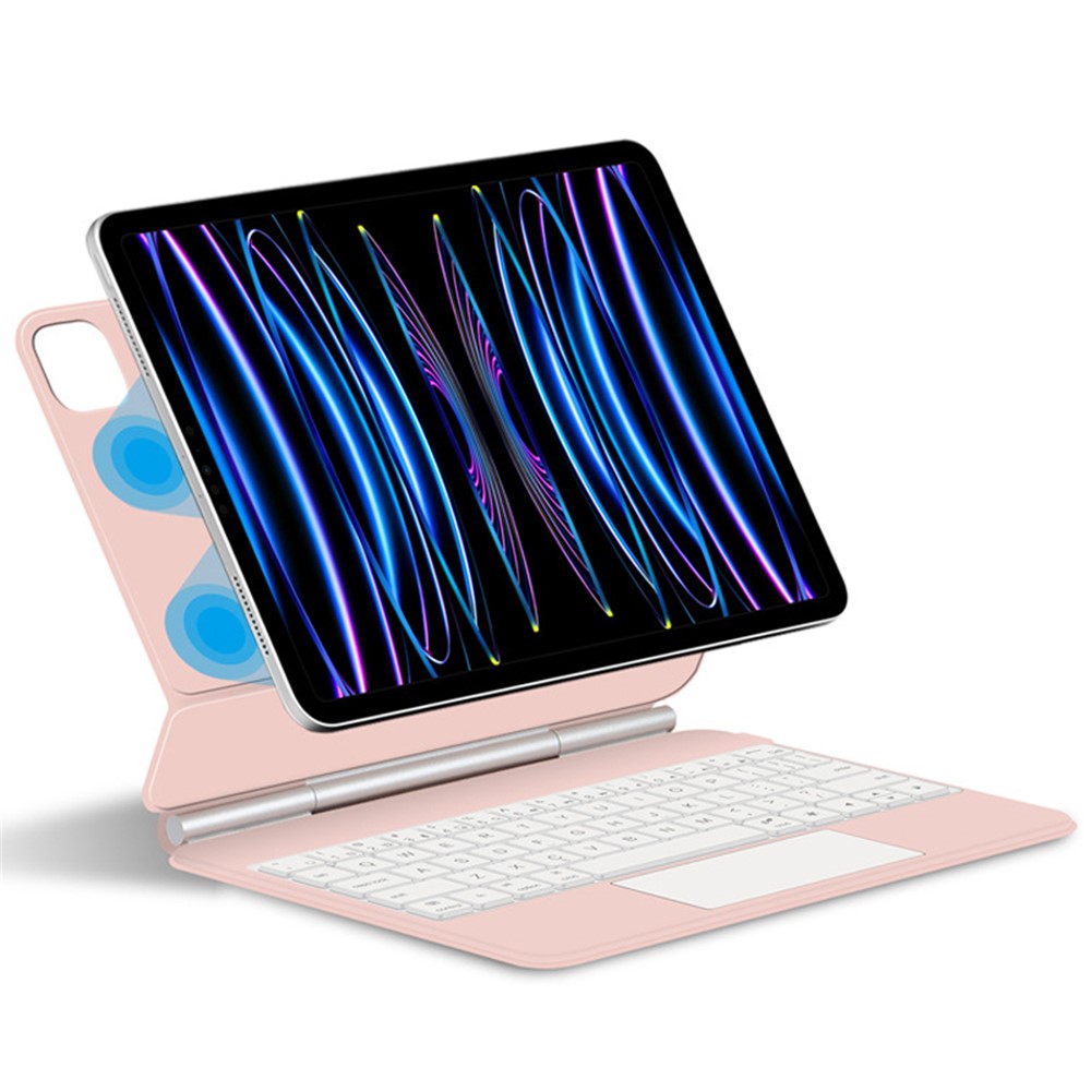 Magnetic Floating Bluetooth-Compatible Keyboard for iPad Air 13 (2026) / (2025) / (2024) / iPad Pro 12.9 (2022) / (2021) / (2020) / (2018) Leather Tablet Case