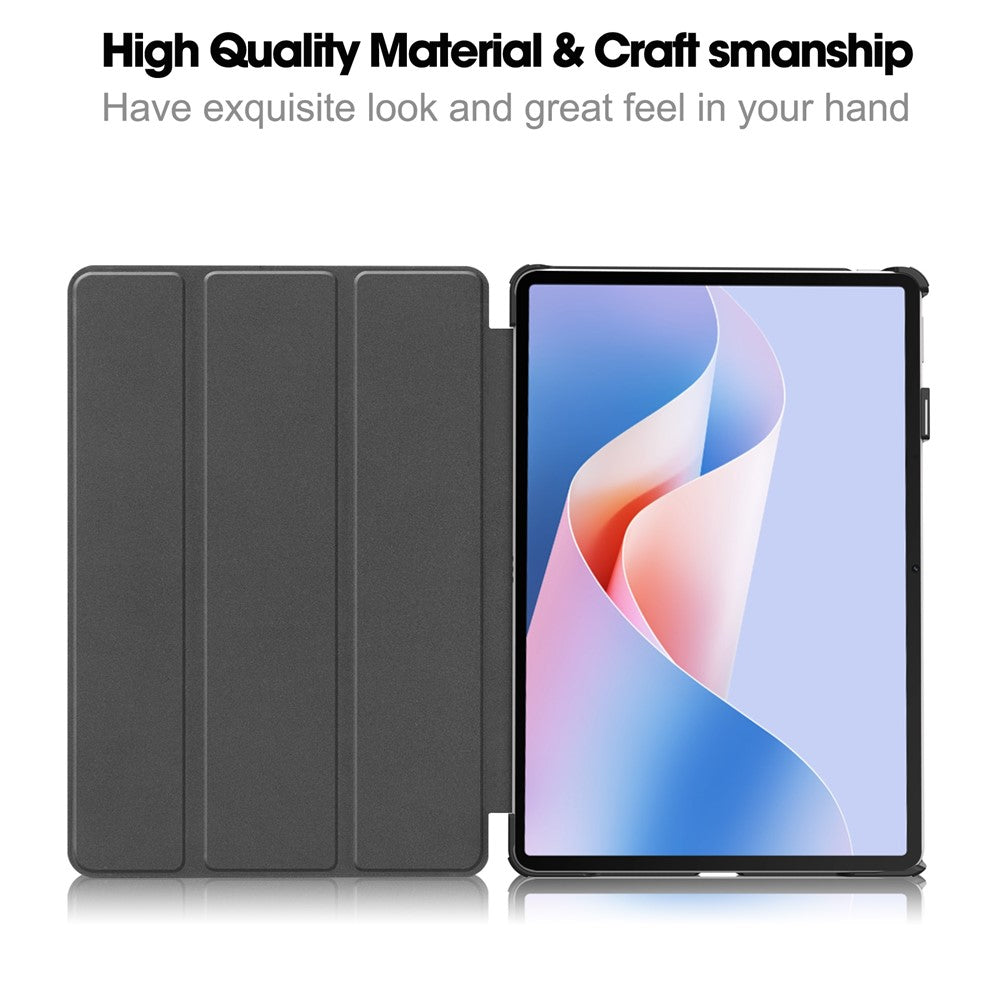 For Huawei MatePad 11.5 S (2024) Case Tri-Fold Stand Pattern Print Leather Tablet Cover with Auto Wake / Sleep