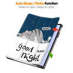For Huawei MatePad 11.5 S (2024) Case Tri-Fold Stand Pattern Print Leather Tablet Cover with Auto Wake / Sleep