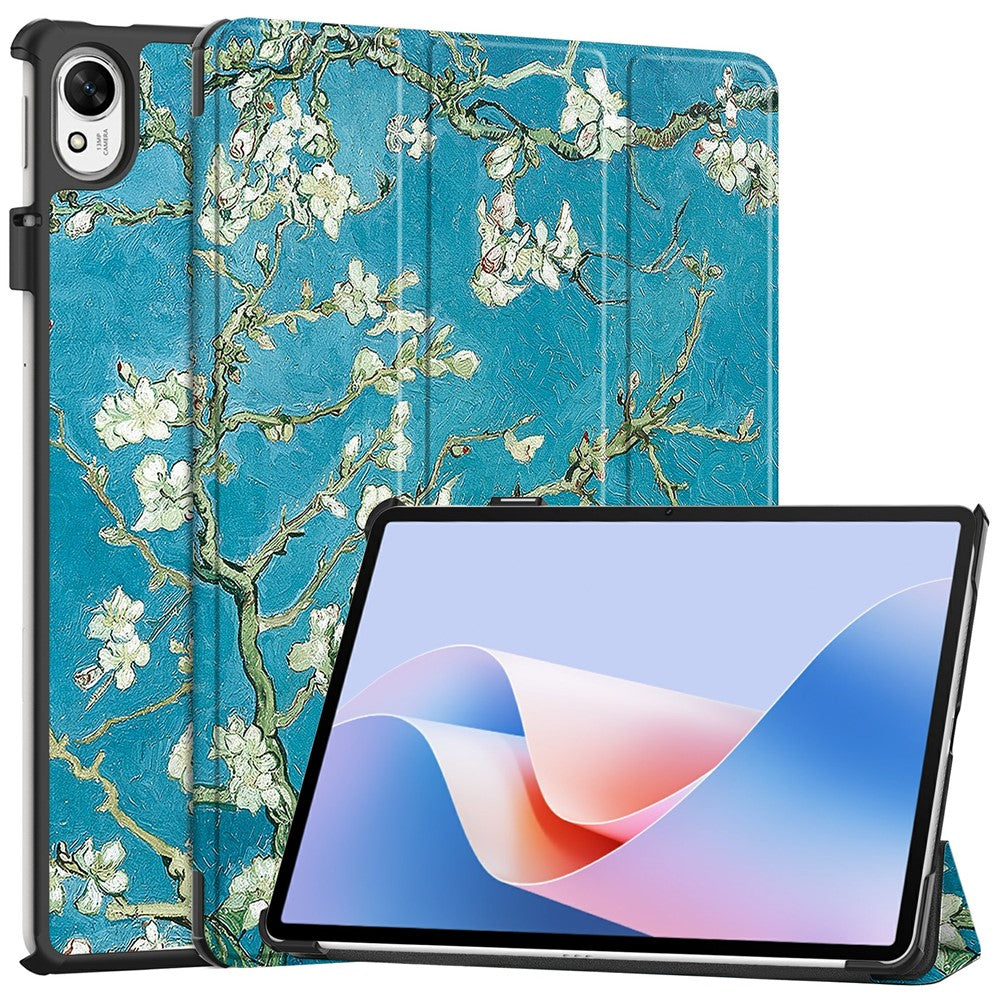For Huawei MatePad 11.5 S (2024) Case Tri-Fold Stand Pattern Print Leather Tablet Cover with Auto Wake / Sleep