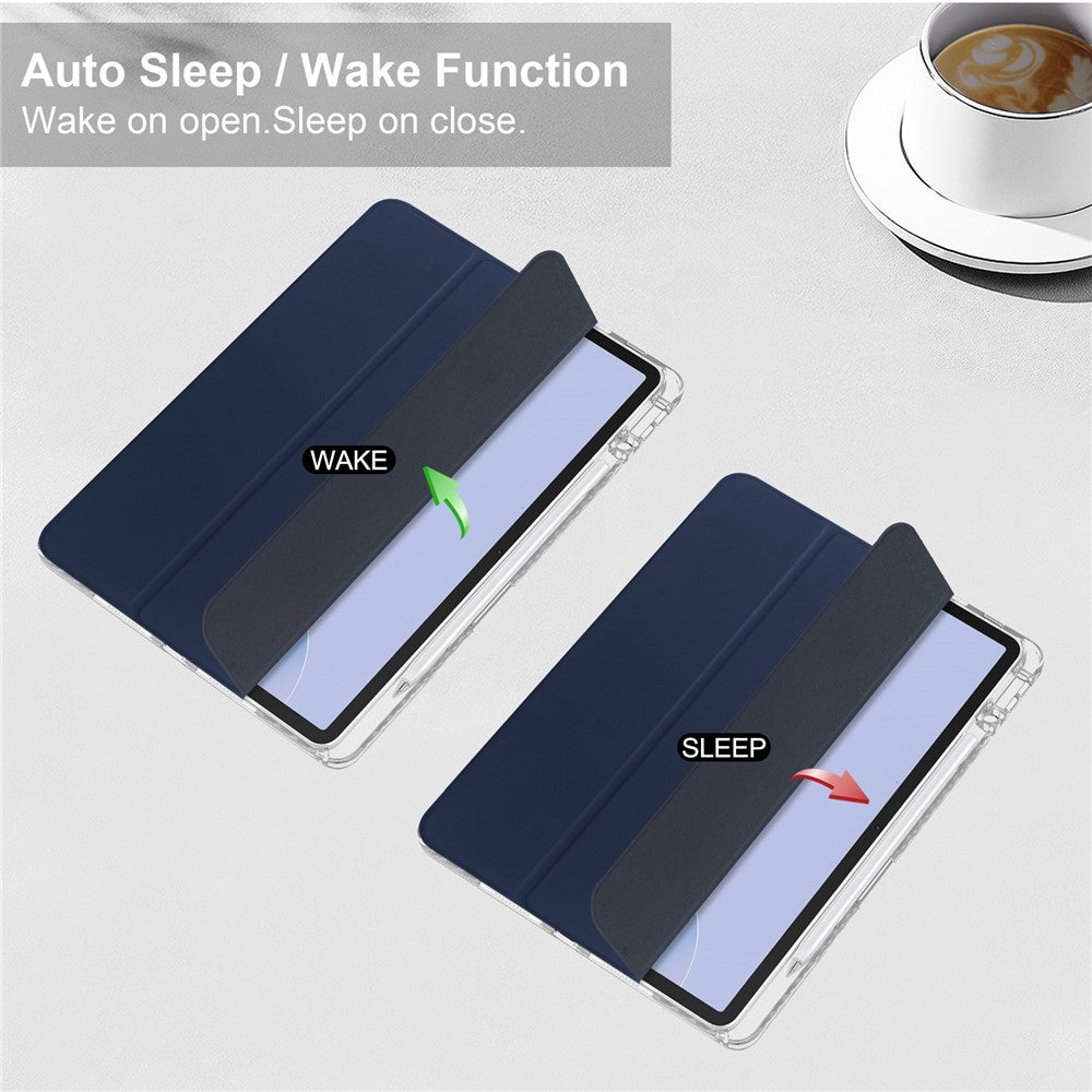 For Huawei MatePad 11.5 S (2025) / MatePad 11.5 S (2024) Case Clear Acrylic Leather Tablet Cover Support Auto Sleep / Wake