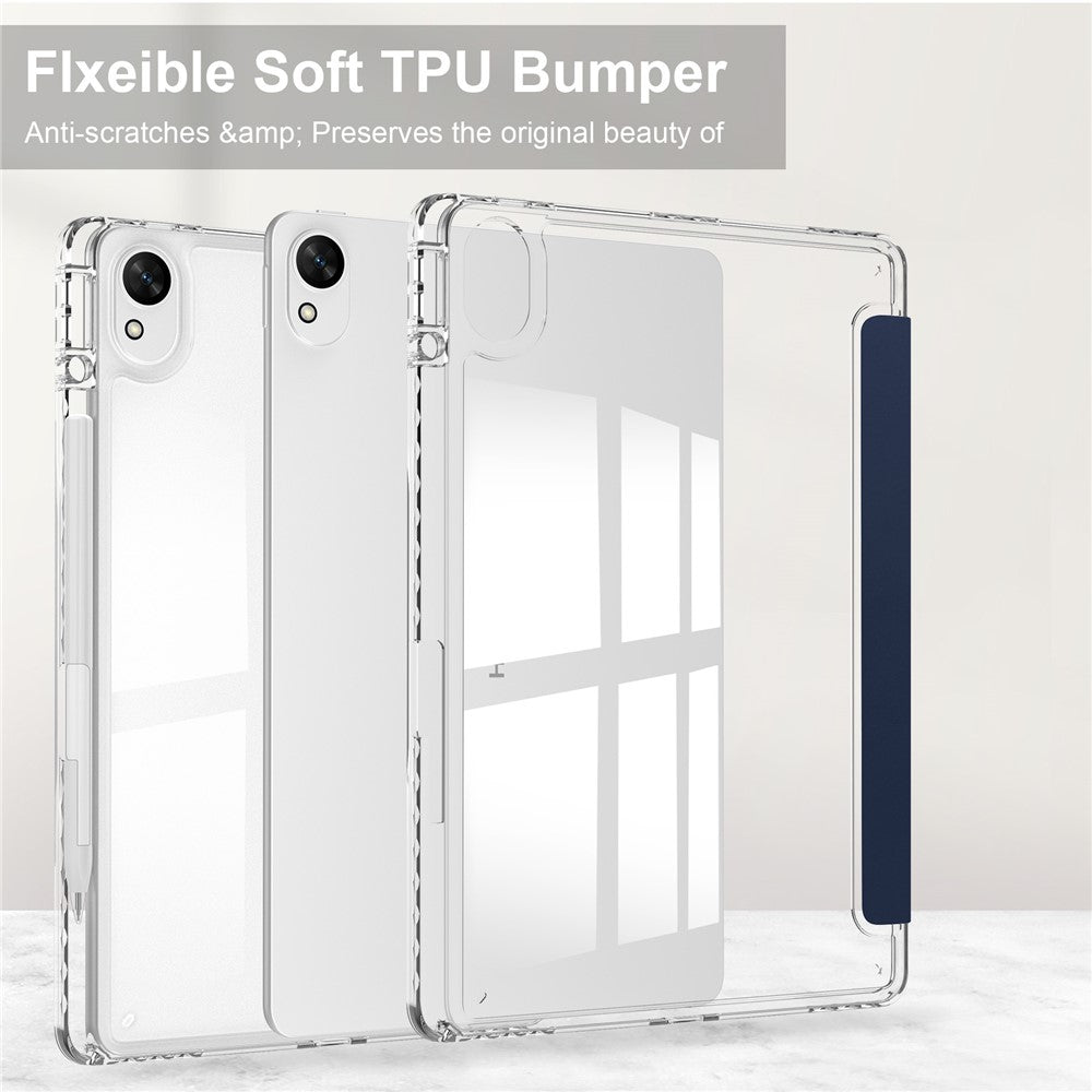 For Huawei MatePad 11.5 S (2025) / MatePad 11.5 S (2024) Case Clear Acrylic Leather Tablet Cover Support Auto Sleep / Wake