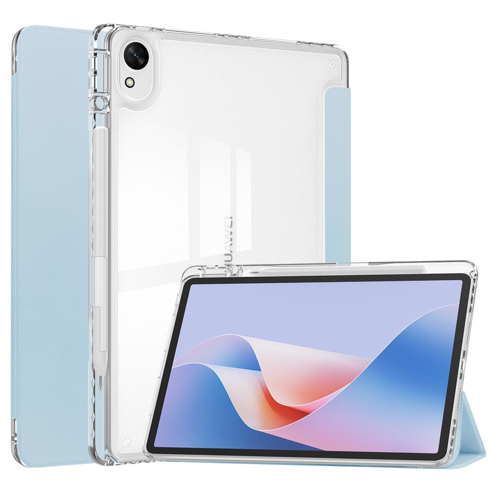 For Huawei MatePad 11.5 S (2025) / MatePad 11.5 S (2024) Case Clear Acrylic Leather Tablet Cover Support Auto Sleep / Wake