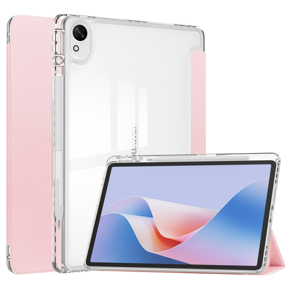 For Huawei MatePad 11.5 S (2025) / MatePad 11.5 S (2024) Case Clear Acrylic Leather Tablet Cover Support Auto Sleep / Wake