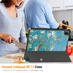 For Huawei MatePad SE 11 Stand Case Pattern Print Leather Tablet Cover