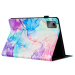 For Lenovo Tab M11 / Xiaoxin Pad 11 2024 Case Marble Leather Protective Tablet Cover Auto Wake Sleep
