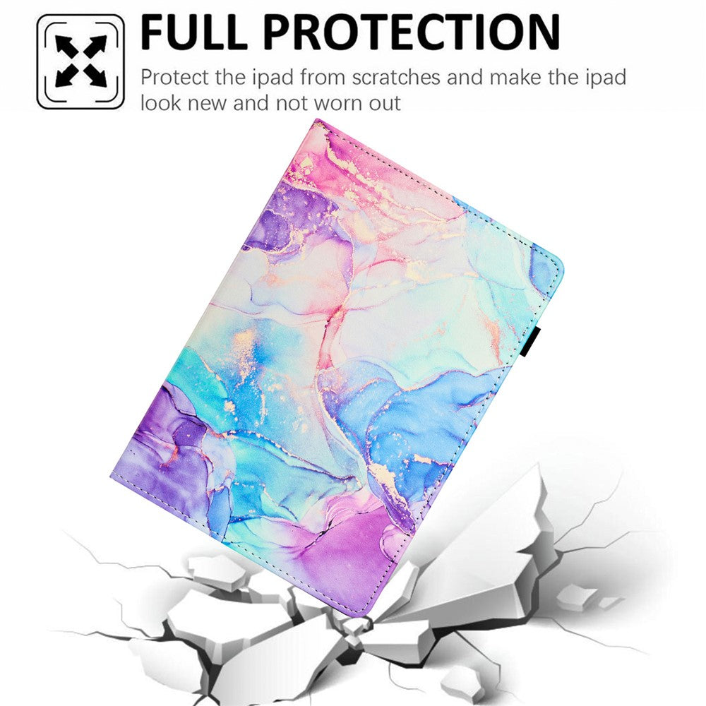For Lenovo Tab M11 / Xiaoxin Pad 11 2024 Case Marble Leather Protective Tablet Cover Auto Wake Sleep