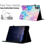 For Lenovo Tab M11 / Xiaoxin Pad 11 2024 Case Marble Leather Protective Tablet Cover Auto Wake Sleep