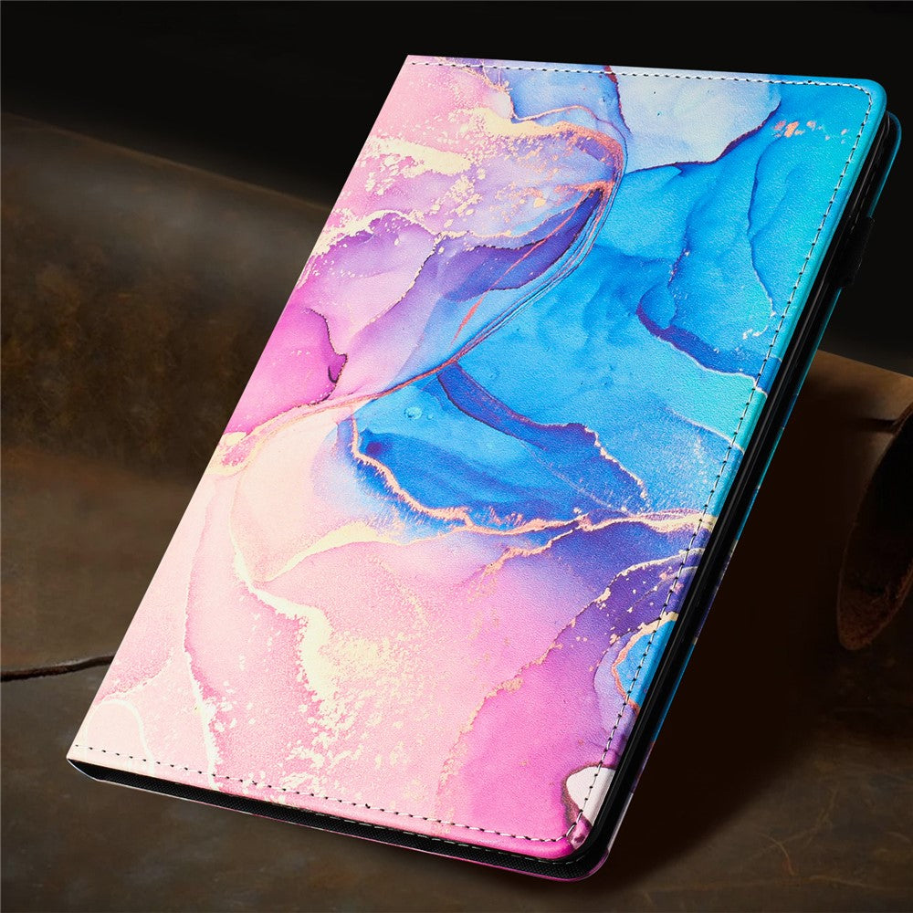 For Lenovo Tab M10 Plus (3rd Gen) Case Auto Wake / Sleep PU Leather Folding Stand Cover Marble Pattern