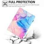 For Lenovo Tab M10 Plus (3rd Gen) Case Auto Wake / Sleep PU Leather Folding Stand Cover Marble Pattern