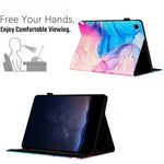 For Lenovo Tab M10 Plus (3rd Gen) Case Auto Wake / Sleep PU Leather Folding Stand Cover Marble Pattern