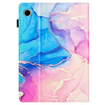 For Lenovo Tab M10 Plus (3rd Gen) Case Auto Wake / Sleep PU Leather Folding Stand Cover Marble Pattern